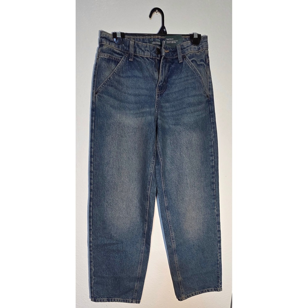 Wild Fable Womens Mid-Rise 90s Relaxed Straight Rigid Denim Jeans Blue 00/31